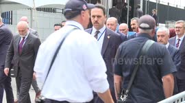 Turkish President Erdogan arrives at Turkish House in New York