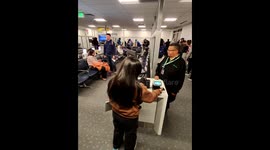 Woman Refuses to Sit in Emergency Row