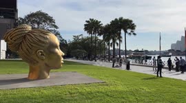 New public artwork at Circular Quay, Sydney, Australia