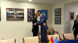 US: Ukrainian president meets Spanish PM in New York