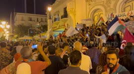 Tunisia: Tunisians protest drone attacks on Gaza-bound Sumud Flotilla
