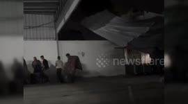 Rain Soaks Displaced Families at Al-Shifa Hospital in Gaza