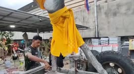 Villagers parade demon effigies at 'Ghost Festival' in southern Thailand