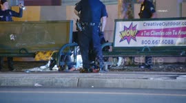US, Los Angeles: Downtown Los Angeles Man Shot In Chest Near Bus Stop