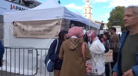 Great atmosphere at Japan Matsuri 2025 in Trafalgar Square in London