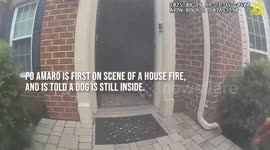 Howard County Officers Rescue Dog From Burning Home
