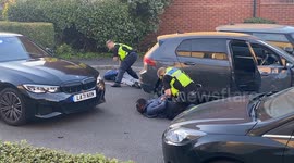 Police arrest two suspects.