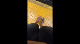 Sandal Needs Rescuing From NYC Subway