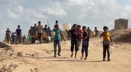 Israeli assault forces Palestinians to flee south with no shelter