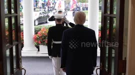 Trump welcomes Turkish President Erdogan at White House for talks (2)