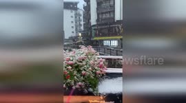 Heavy Snow Transforms Italian Alps Into Winter Scene