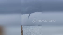Dramatic Waterspout Spotted Off St Lucia Coast