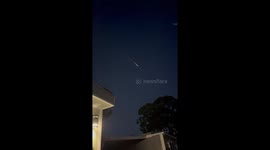 Outer space debris, possible meteors over the San Francisco Bay Area 09-25-2025 @7:45pm