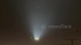 US: Airplane Takes Off Into Thick Rochester Fog