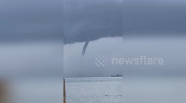 Saint Lucia: Dark Waterspout Looms Off St Lucia Coast