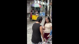 Young couple with Down syndrome warm hearts with their sweet flirting