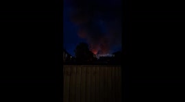 Massive warehouse explosion and fire at Groundwell Industrial Estate in Swindon, UK