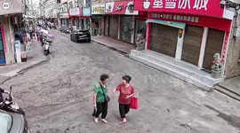 Out-of-control truck crashes into bubble tea shop