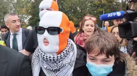 Keecap's Mo Chara arrives at Woolwich Crown Court  in London