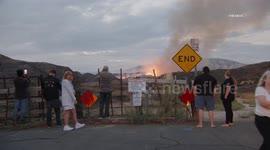 US, Los Angeles: Simi Valley Lost Wildfire