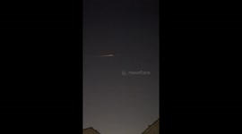 SpaceX Starlink satellite re-entry lights up sky over Northern California