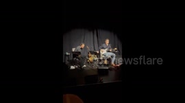 John Mayer joins Matthew McConaughey on stage during McConaughey’s 'Poems & Prayers' revival book tour 7/7
