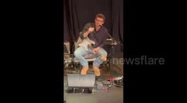 John Mayer joins Matthew McConaughey on stage during McConaughey’s 'Poems & Prayers' revival book tour 3/7