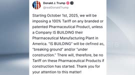 US: Trump announces new heavy tariffs on furniture, drugs, trucks