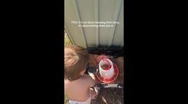 Toddler joins morning chores in viral slow-living moment—Mom's parenting clip sparks reflection