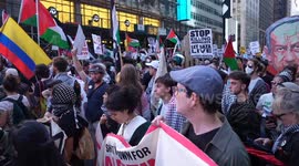 Hundreds protest in NYC during Netanyahu's speech at UN Assembly