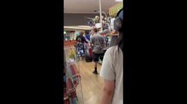 Grocery Store Customer Crashes Out At Checkout