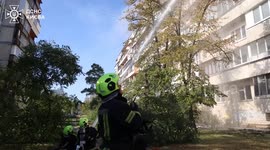 One dead, five rescued in apartment fire in Ukraine's capital
