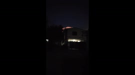 Lightning Flashes Within Giant Cloud Column