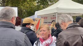 Rally in Paris shows support for Global Sumud Flotilla to Gaza
