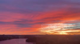 Breathtaking Sunrise Illuminates Fresh Pond