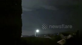 US: Nighttime Lightning Dances Over San Jose