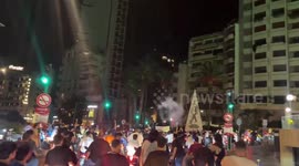 Lebanon: Nocturnal protest movements in front of Deputy Marwan Hammad's home in Beirut