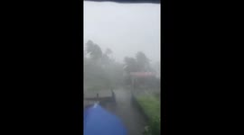 Storm Opong makes landfall amid intense weather in Oriental Mindoro, Philippines