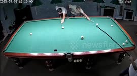 Billiards mishap ends with ball hitting player in Anapa, Russia