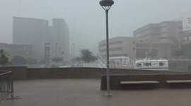 Sudden downpour soaks ASU campus in Arizona, USA