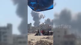 Israeli Airstrikes Hit Gaza Shores