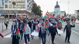 Sweden: Pro-Palestinian protest held in Stockholm