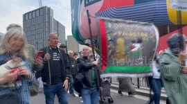 Pro-Palestine march held on eve of Labor Party Conference in Liverpool
