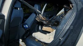 US, Los Angeles: Mar Vista Waymo Backseat On Fire