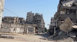 MOMENT-Israeli attack destroys residential building in Gaza’s Al-Shati