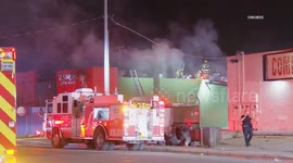 US, Phoenix: Phoenix La Santisima Taco Shop 1st Alarm Fire