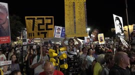Protestors in Tel Aviv call for release of hostages, halt to Gaza war