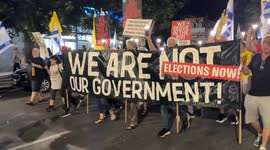 Israel: Demonstration in Israel’s Haifa demand release of hostages, end to Gaza war