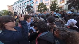 Protestor arrested during pro-Palestine rally in Berlin (2)