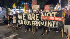 Demonstration in Israel’s Haifa demand release of hostages, end to Gaza war
